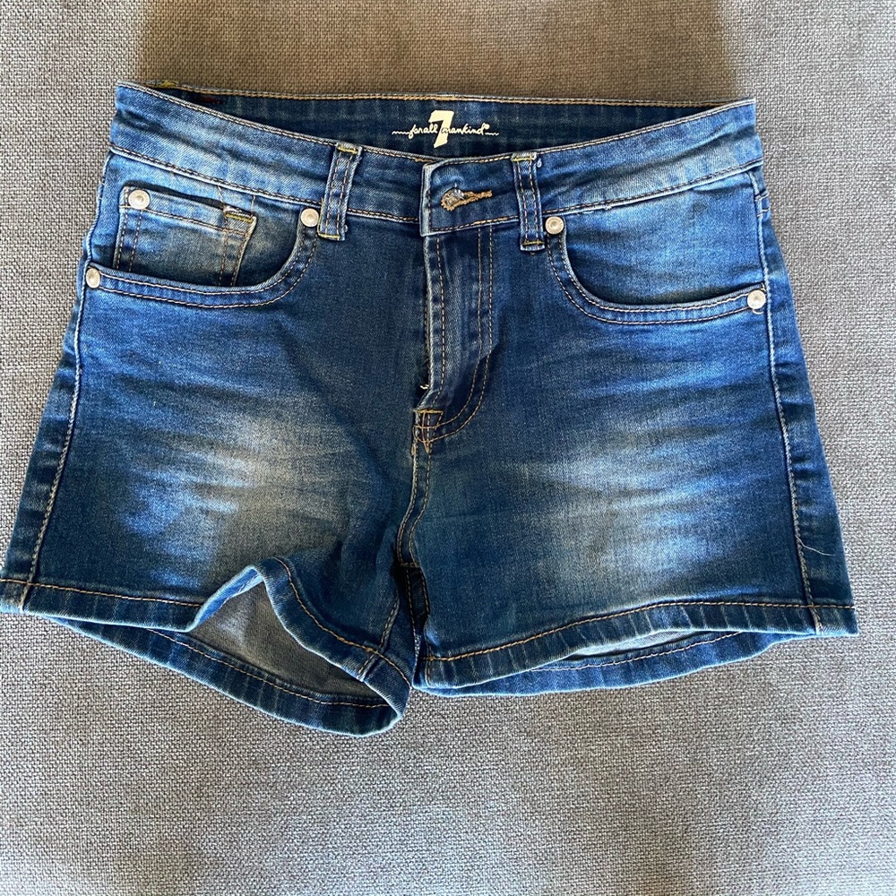 7 for all Mankind denim shorts - girls size